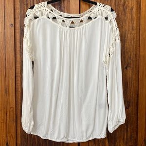 MAX STUDIO White Rayon Blouse